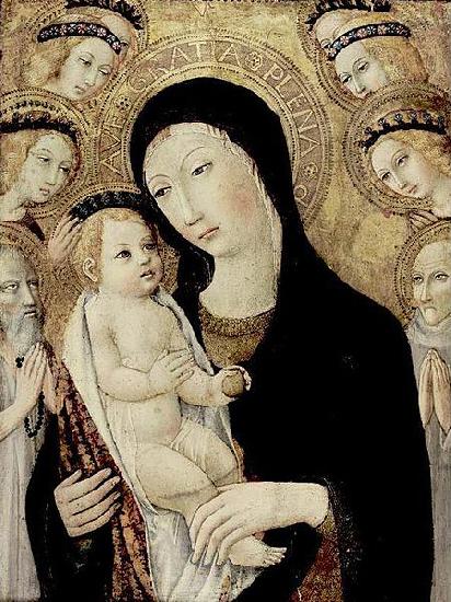  Madonna and Child with Sts Anthony Abbott and Bernardino of Siena